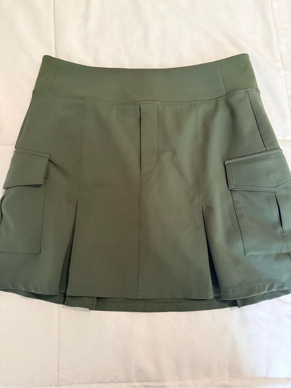 Athleta Olive Green Cargo Pocket Athletic Skort
